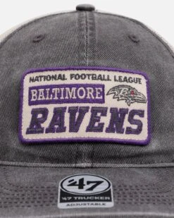 '47 BRAND 47 Brand Baltimore Ravens 'Canteen' '47 Trucker Snapback Dark Cinder -Culture Kings 01035868 YD153 default 0050