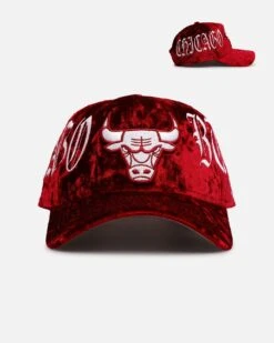 New Era Chicago Bulls 'Crushed Velvet Dreams' 9FORTY A-Frame Snapback Maroon
