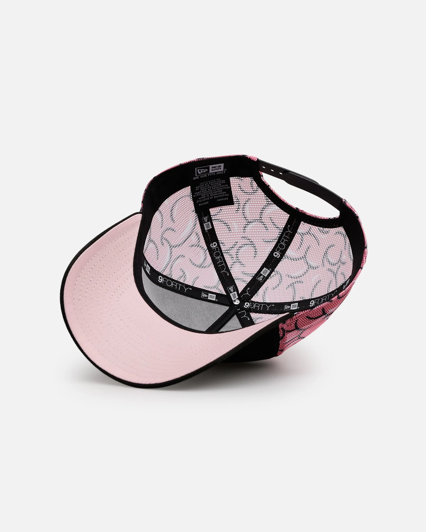 New Era Mexico National Baseball Team 'Thoughtful' 9FORTY A-Frame Trucker Snapback Black/Pink 8 New Era Mexico National Baseball Team 'Thoughtful' 9FORTY A-Frame Trucker Snapback Black/Pink - Image 6