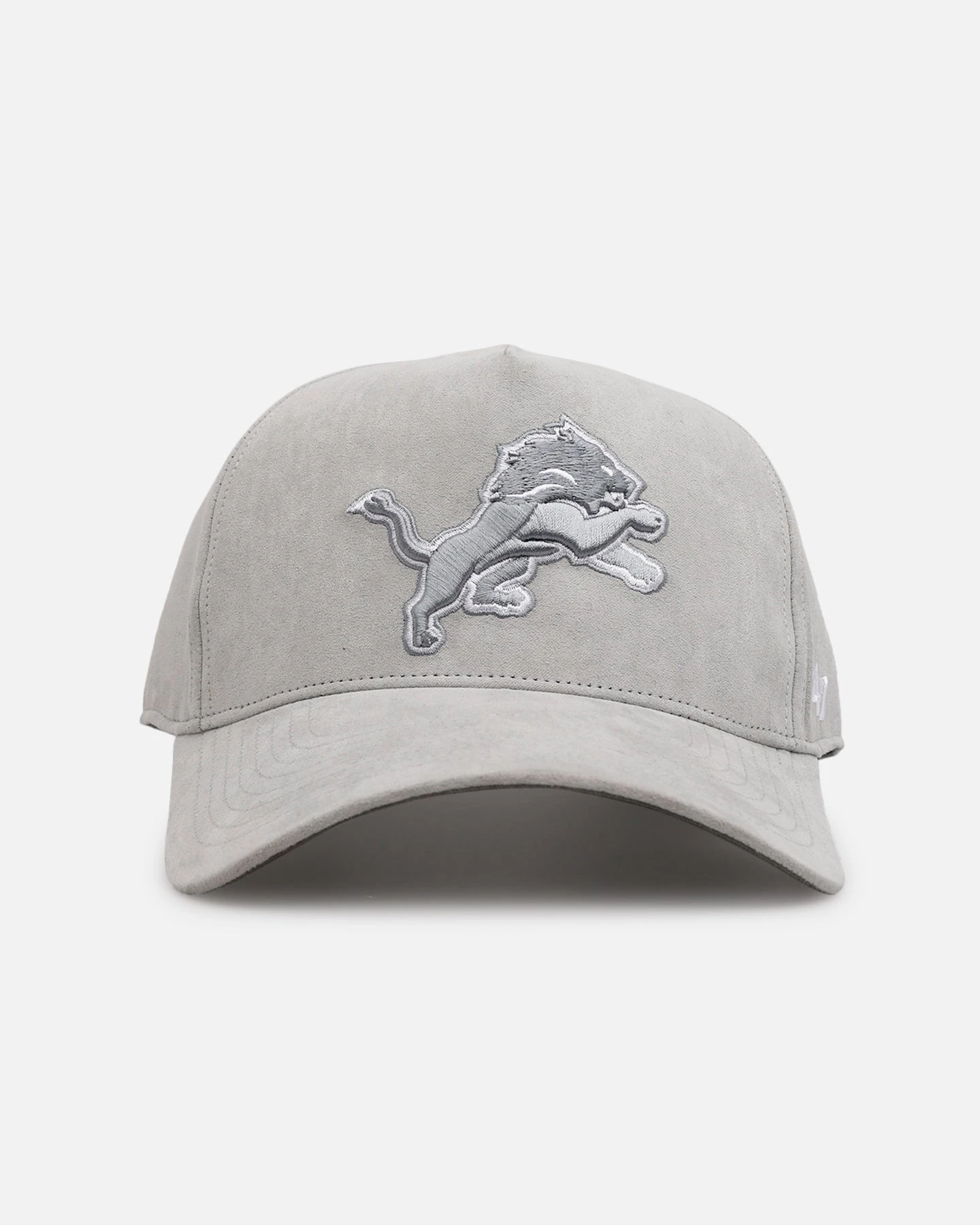 '47 BRAND 47 Brand Detroit Lions 'Ultrasuede' '47 MVP DT Strapback Gray/White 3 '47 BRAND 47 Brand Detroit Lions 'Ultrasuede' '47 MVP DT Strapback Gray/White