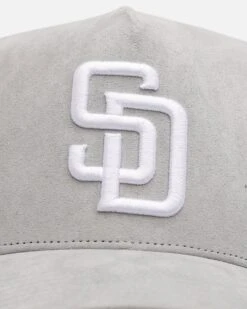 '47 BRAND 47 Brand San Diego Padres 'Ultrasuede' '47 MVP DT Strapback Gray/White -Culture Kings 01036149 YQ122 default 0050