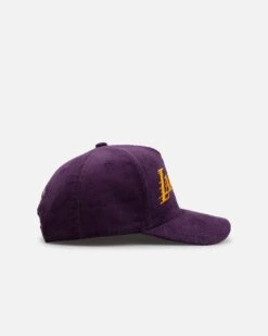 Mitchell & Ness Los Angeles Lakers 'Vintage Cord' Pro Pinch Corduroy Snapback Purple -Culture Kings 01036214 YP200 default 0040