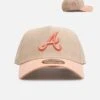 New Era Atlanta Braves 'Peach Suede' 9FORTY A-Frame Snapback Peach -Culture Kings 01036322 YP024 default 0010
