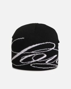 Loiter Skull Knit Beanie Black