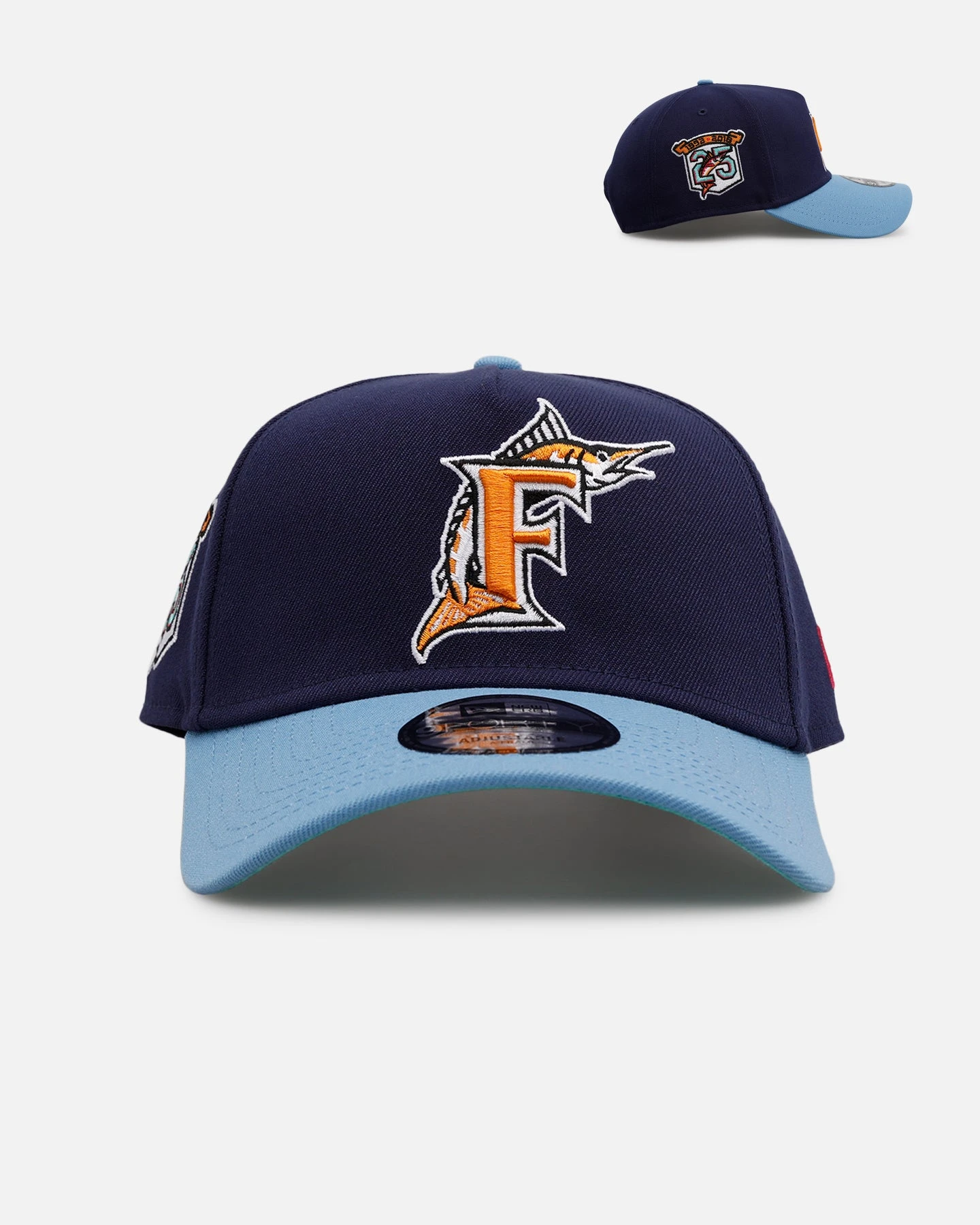 New Era Florida Marlins 'Coral' 9FORTY A-Frame Snapback Navy/Sky 3 New Era Florida Marlins 'Coral' 9FORTY A-Frame Snapback Navy/Sky