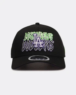 New Era Los Angeles Dodgers 'Spooky Script' 9FORTY A-Frame Snapback Black/Green/Purple