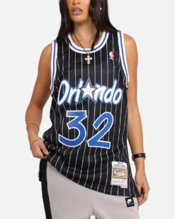 Mitchell & Ness Orlando Magic Shaquille O'Neal '94-'95 #32 Alternate Swingman Jersey Black/White -Culture Kings 02017896 YB012 womens 0070