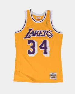 Mitchell & Ness Los Angeles Lakers Shaquille O'Neal '96-'97 #34 Swingman Jersey Yellow -Culture Kings 02019494 YY001 default 00120
