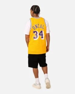 Mitchell & Ness Los Angeles Lakers Shaquille O'Neal '96-'97 #34 Swingman Jersey Yellow -Culture Kings 02019494 YY001 mens 00080