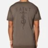 Saint Morta Daggers Lafayette T-Shirt Contrast Brown 1 Saint Morta Daggers Lafayette T-Shirt Contrast Brown -Culture Kings 02024983 YE283 mens 000010