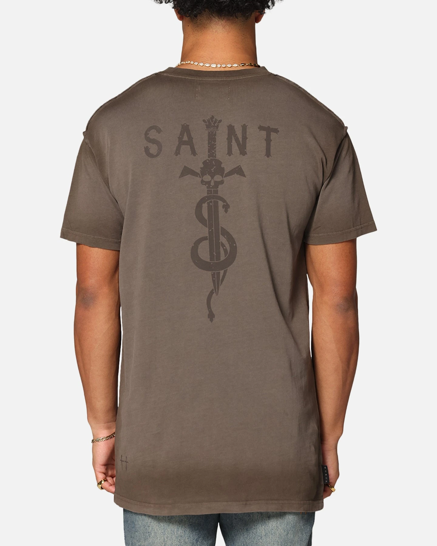 Saint Morta Daggers Lafayette T-Shirt Contrast Brown 3 Saint Morta Daggers Lafayette T-Shirt Contrast Brown