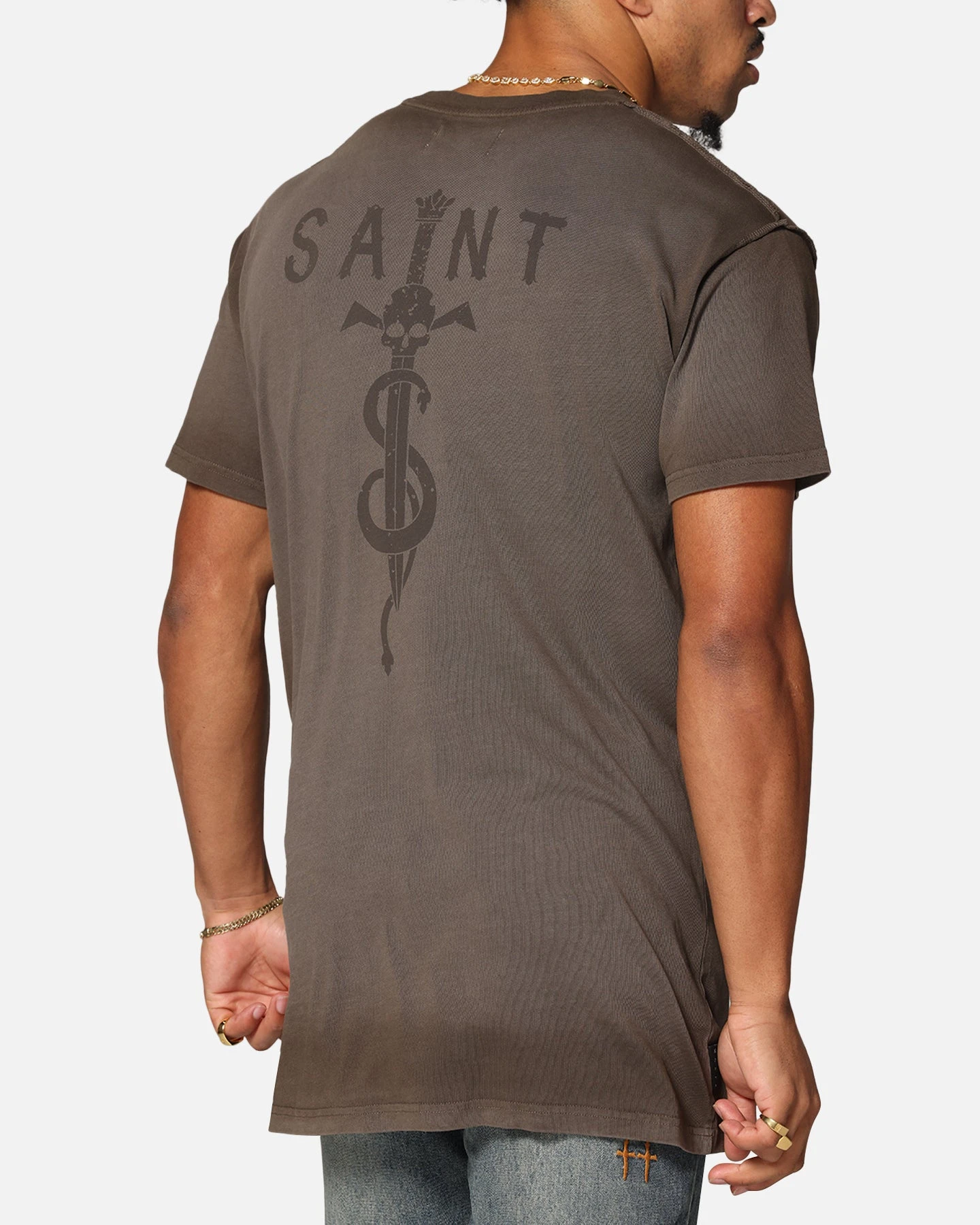 Saint Morta Daggers Lafayette T-Shirt Contrast Brown 9 Saint Morta Daggers Lafayette T-Shirt Contrast Brown - Image 7