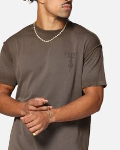 Saint Morta Daggers Lafayette T-Shirt Contrast Brown 17 Saint Morta Daggers Lafayette T-Shirt Contrast Brown -Culture Kings 02024983 YE283 mens 000080