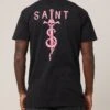 Saint Morta Daggers Lafayette T-Shirt Vintage Black/Pink -Culture Kings 02024983 YV134 mens 000010