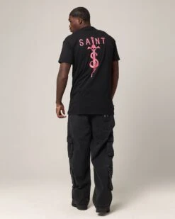 Saint Morta Daggers Lafayette T-Shirt Vintage Black/Pink -Culture Kings 02024983 YV134 mens 000030
