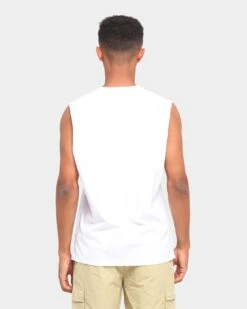 Carré Autour Muscle T-Shirt White -Culture Kings 02025989 YW100 mens 0024