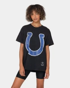 Mitchell & Ness Indianapolis Colts Oversized Logo Short Sleeve Vintage T-Shirt Vintage Black