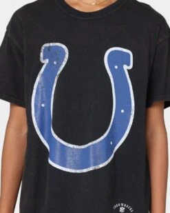 Mitchell & Ness Indianapolis Colts Oversized Logo Short Sleeve Vintage T-Shirt Vintage Black 11 Mitchell & Ness Indianapolis Colts Oversized Logo Short Sleeve Vintage T-Shirt Vintage Black -Culture Kings 02028872 YV009 womens 0030