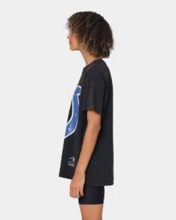 Mitchell & Ness Indianapolis Colts Oversized Logo Short Sleeve Vintage T-Shirt Vintage Black 14 Mitchell & Ness Indianapolis Colts Oversized Logo Short Sleeve Vintage T-Shirt Vintage Black -Culture Kings 02028872 YV009 womens 0060