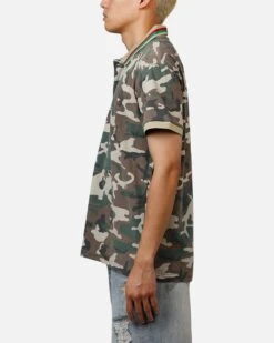 XXIII Printed Polo Shirt Washed Camo -Culture Kings 02031346 YW1046 mens 0050