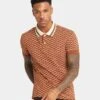 XXIII Printed Polo Brown -Culture Kings 02031346 YX300 mens 1