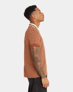 XXIII Printed Polo Brown -Culture Kings 02031346 YX300 mens 6