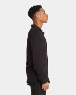 XXIII Crete Long Sleeve Button Up Shirt Black -Culture Kings 02031594 YB001 mens 050
