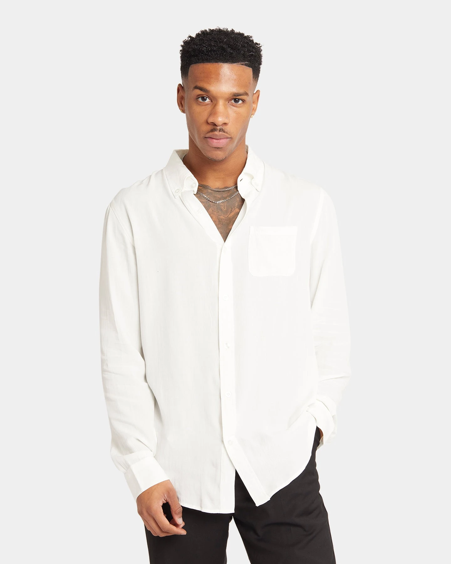 XXIII Crete Long Sleeve Button Up Shirt White 4 XXIII Crete Long Sleeve Button Up Shirt White - Image 2