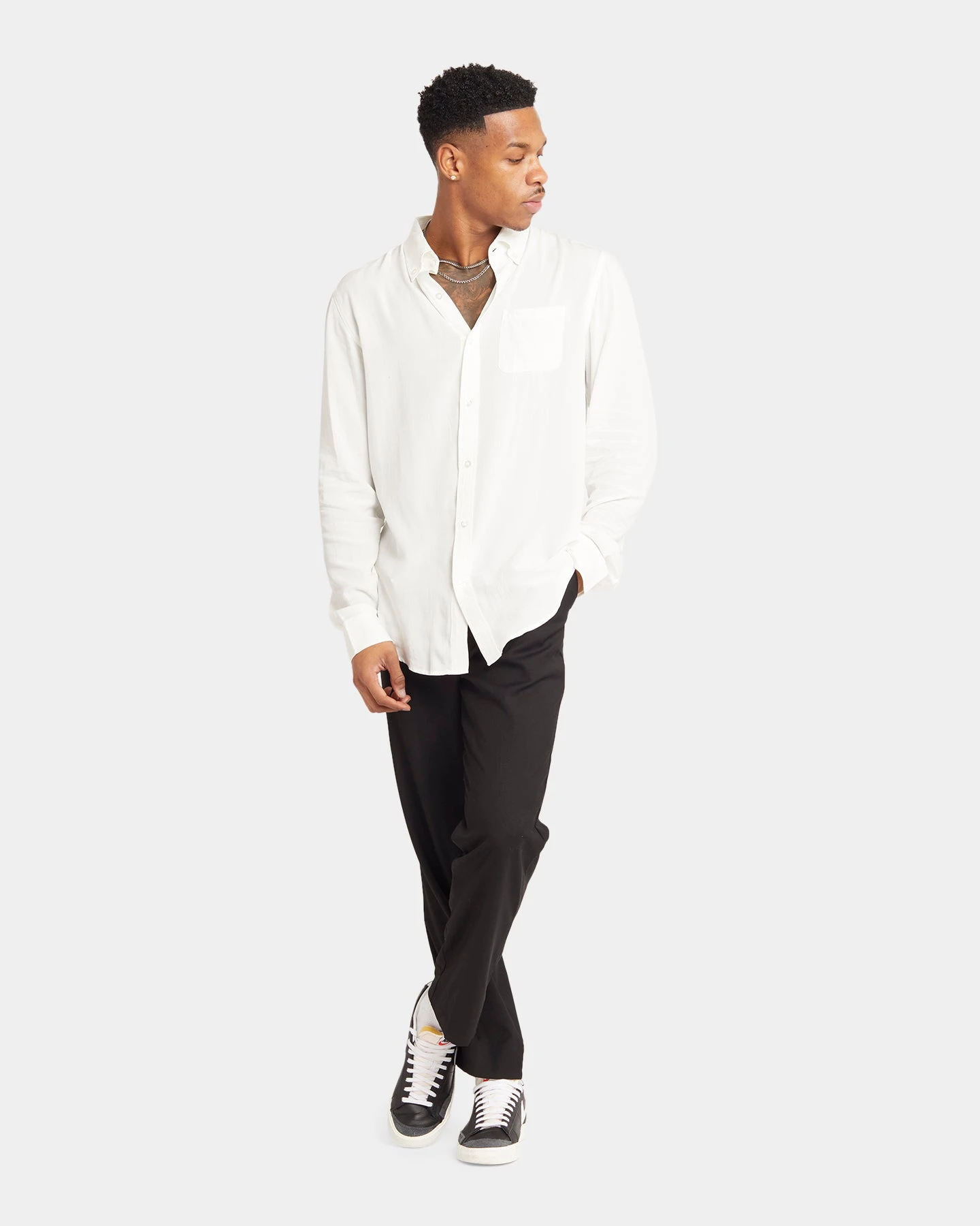 XXIII Crete Long Sleeve Button Up Shirt White 5 XXIII Crete Long Sleeve Button Up Shirt White - Image 3