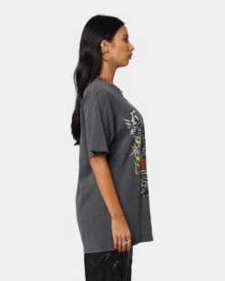 Rats Get Fat Wings Of Fury Vintage T-Shirt Black Dye -Culture Kings 02032270 YB929 womens 0050