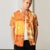 Carre Bandana Ultra Button Up Shirt Orange -Culture Kings 02032422 YO200 mens 0001