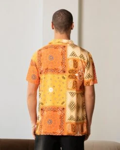 Carre Bandana Ultra Button Up Shirt Orange -Culture Kings 02032422 YO200 mens 0004