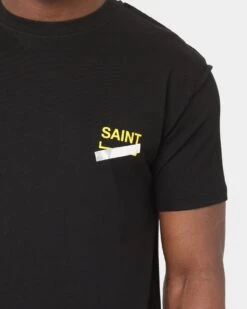 Saint Morta Cold Days Lafayette T-Shirt Black/Yellow -Culture Kings 02032474 YB016 mens 00030