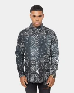 Carre Bandana Ultra Flannel Shirt Black/White