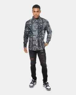 Carre Bandana Ultra Flannel Shirt Black/White -Culture Kings 02032601 YB012 mens 0030