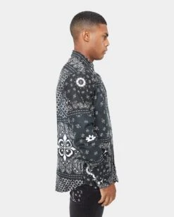 Carre Bandana Ultra Flannel Shirt Black/White -Culture Kings 02032601 YB012 mens 0070