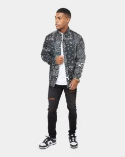 Carre Bandana Ultra Flannel Shirt Black/White -Culture Kings 02032601 YB012 mens 0100