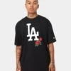 New Era Los Angeles Dodgers Rose Oversized T-Shirt Black -Culture Kings 02032802 YB001 mens 0010