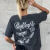 Rats Get Fat Butterfly Effect Vintage T-Shirt Off Black -Culture Kings 02033014 YO124 womens 0005