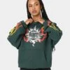 Loiter Biker Hoodie Green -Culture Kings 02033139 YG600 womens 0010