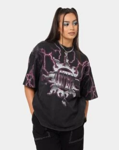 Loiter Lightning Motor Vintage T-Shirt Vintage Black -Culture Kings 02033142 YV009 womens 0010