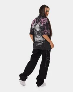 Loiter Lightning Motor Vintage T-Shirt Vintage Black -Culture Kings 02033142 YV009 womens 0020