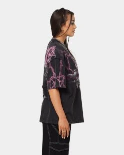 Loiter Lightning Motor Vintage T-Shirt Vintage Black -Culture Kings 02033142 YV009 womens 0050