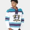 '47 BRAND 47 Brand Anaheim Ducks Superior Lacer Hoodie White Wash