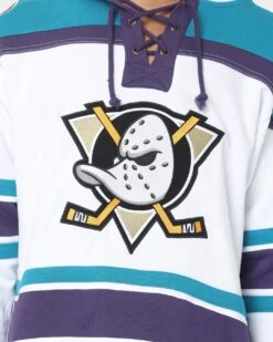 '47 BRAND 47 Brand Anaheim Ducks Superior Lacer Hoodie White Wash 12 '47 BRAND 47 Brand Anaheim Ducks Superior Lacer Hoodie White Wash -Culture Kings 02034033 YW449 mens 0030