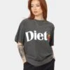 Diet Starts Monday Apple T-Shirt Vintage Black -Culture Kings 02034426 YV009 womens 0010