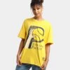 Mitchell & Ness Indiana Pacers Big Logo Vintage T-Shirt Faded Yellow -Culture Kings 02034809 YY072 womens 0010