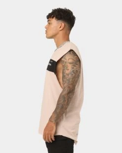 Nena And Pasadena Overthrown Scoop Back Muscle T-shirt Pigment Mushroom -Culture Kings 02034971 YP304 mens 0060