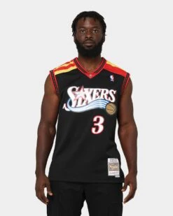 Mitchell & Ness Philadelphia 76ers Allen Iverson #3 '06 Road Swingman Jersey Black 14 Mitchell & Ness Philadelphia 76ers Allen Iverson #3 '06 Road Swingman Jersey Black -Culture Kings 02035433 YB001 mens 0030