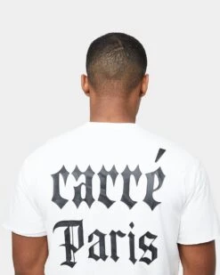 Carre Distressed Ringer Oversized Short Sleeve T-Shirt Off White/White -Culture Kings 02035693 YO009 mens 00080